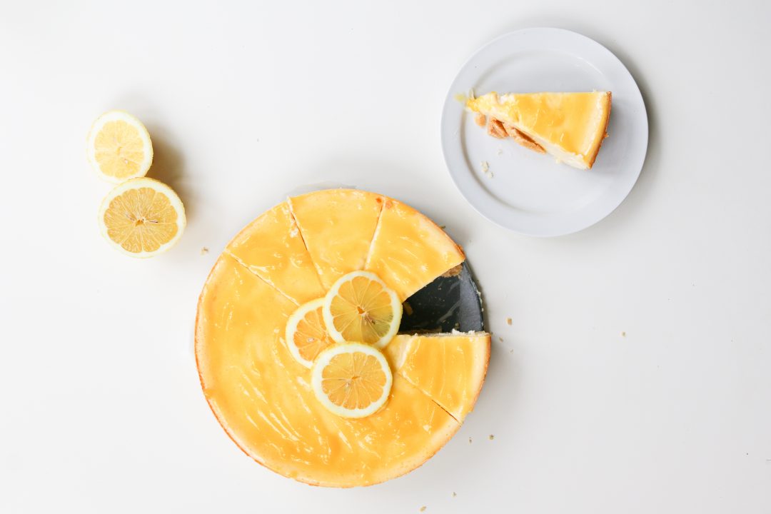 cheesecake met lemon curd